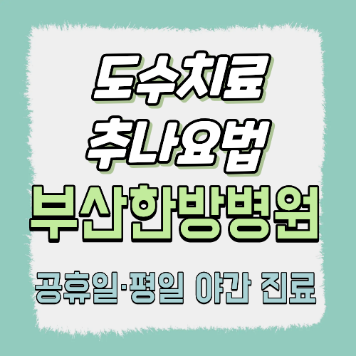 도수치료·추나요법
